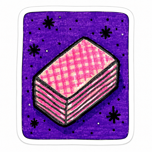 Pink Wafer Sticker