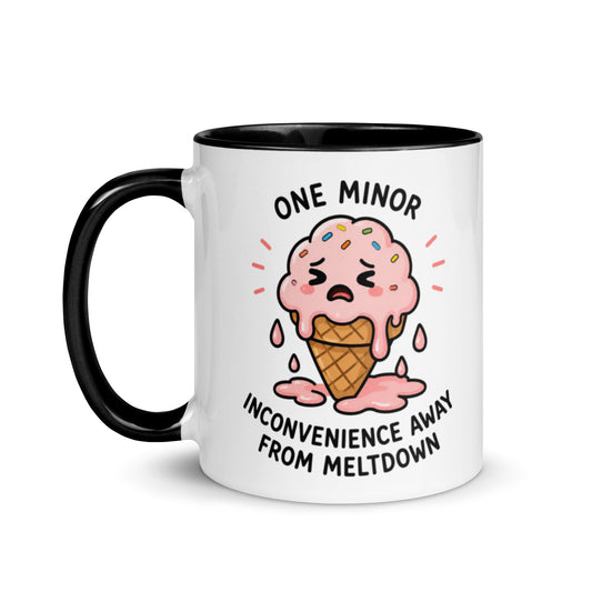 funny mental meltdown icecream coffee mug