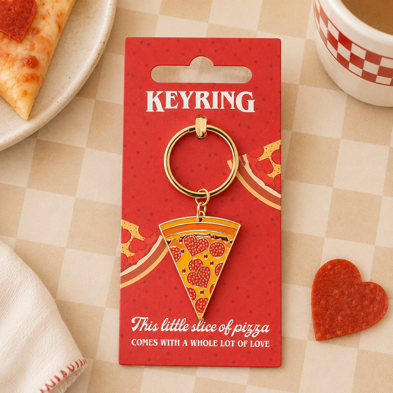 Pizza Slice Keyring