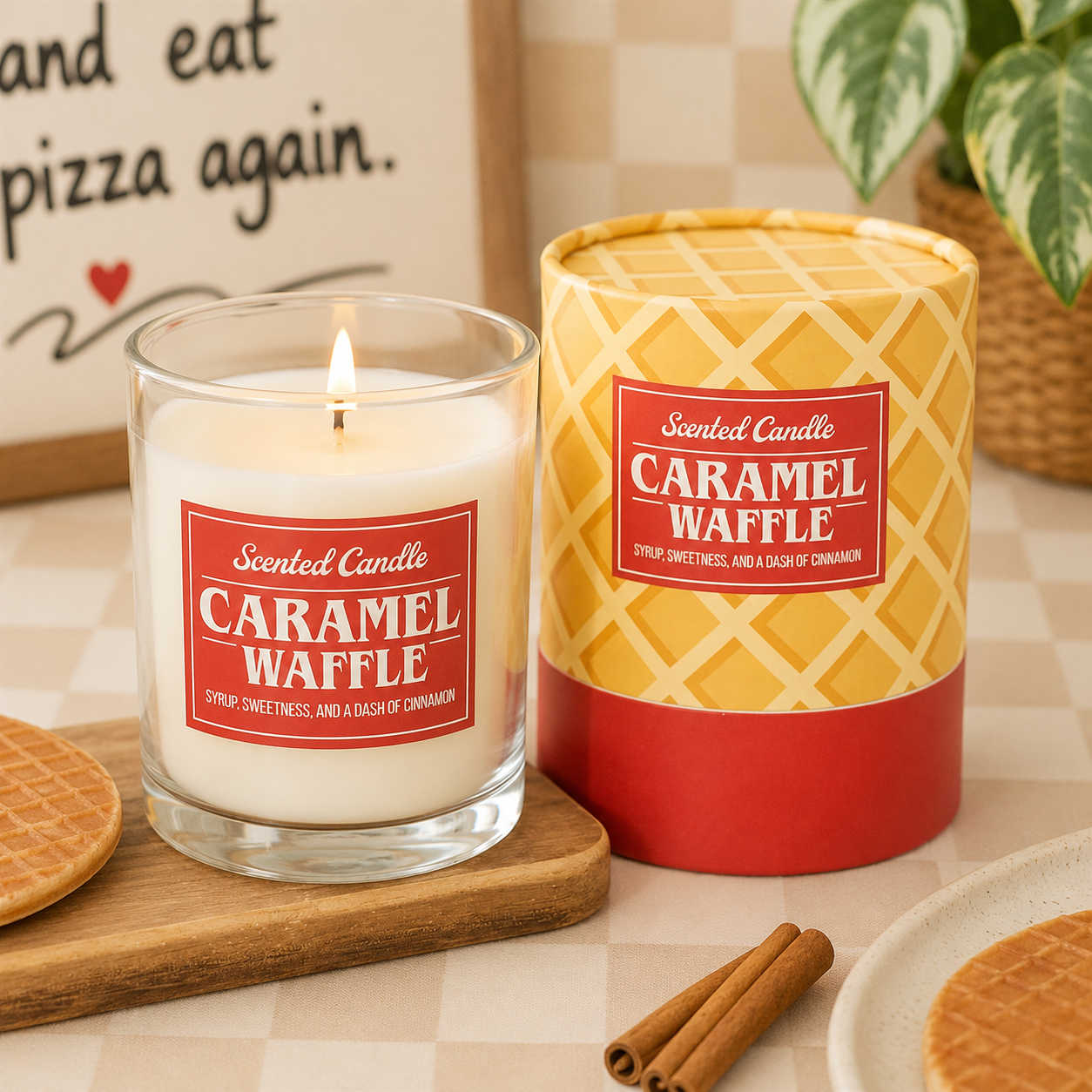 Caramel Waffle Scented Candle