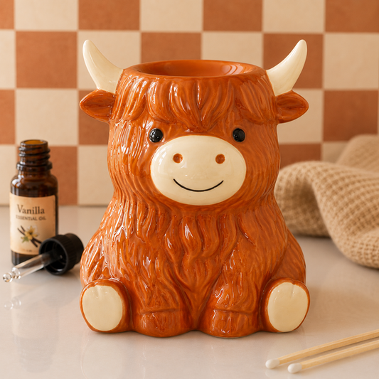 Highland Cow Oil Burner and Wax Warmer