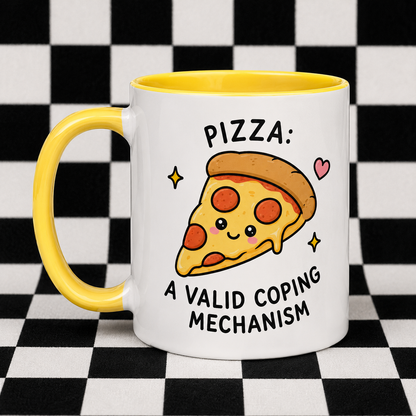Pizza: A Valid Coping Mechanism Mug