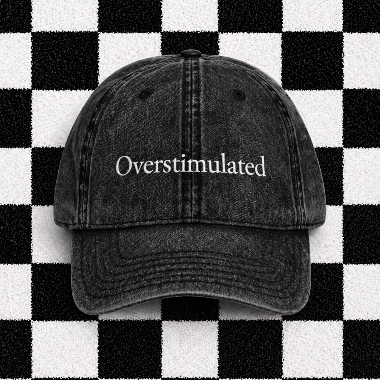Overstimulated Embroidered Embroidered Cap