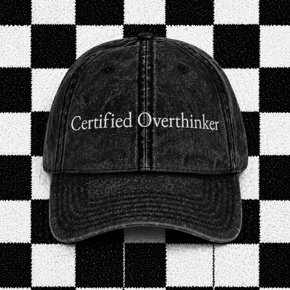Certified Overthinker Embroidered Cap