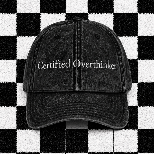 Certified Overthinker Embroidered Cap