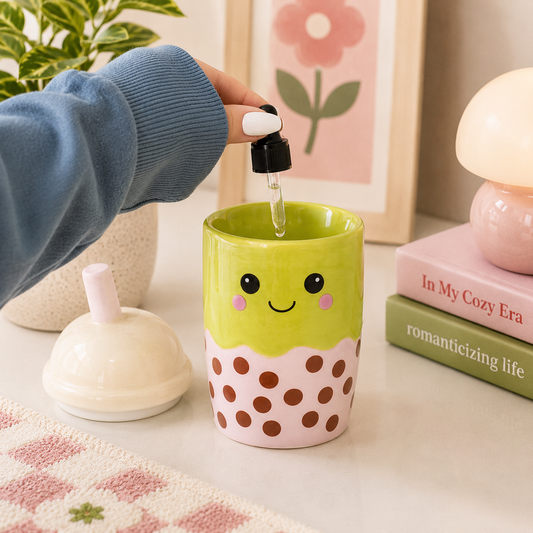 Kawaii Bubble Tea Oil Burner and Wax Warmer
