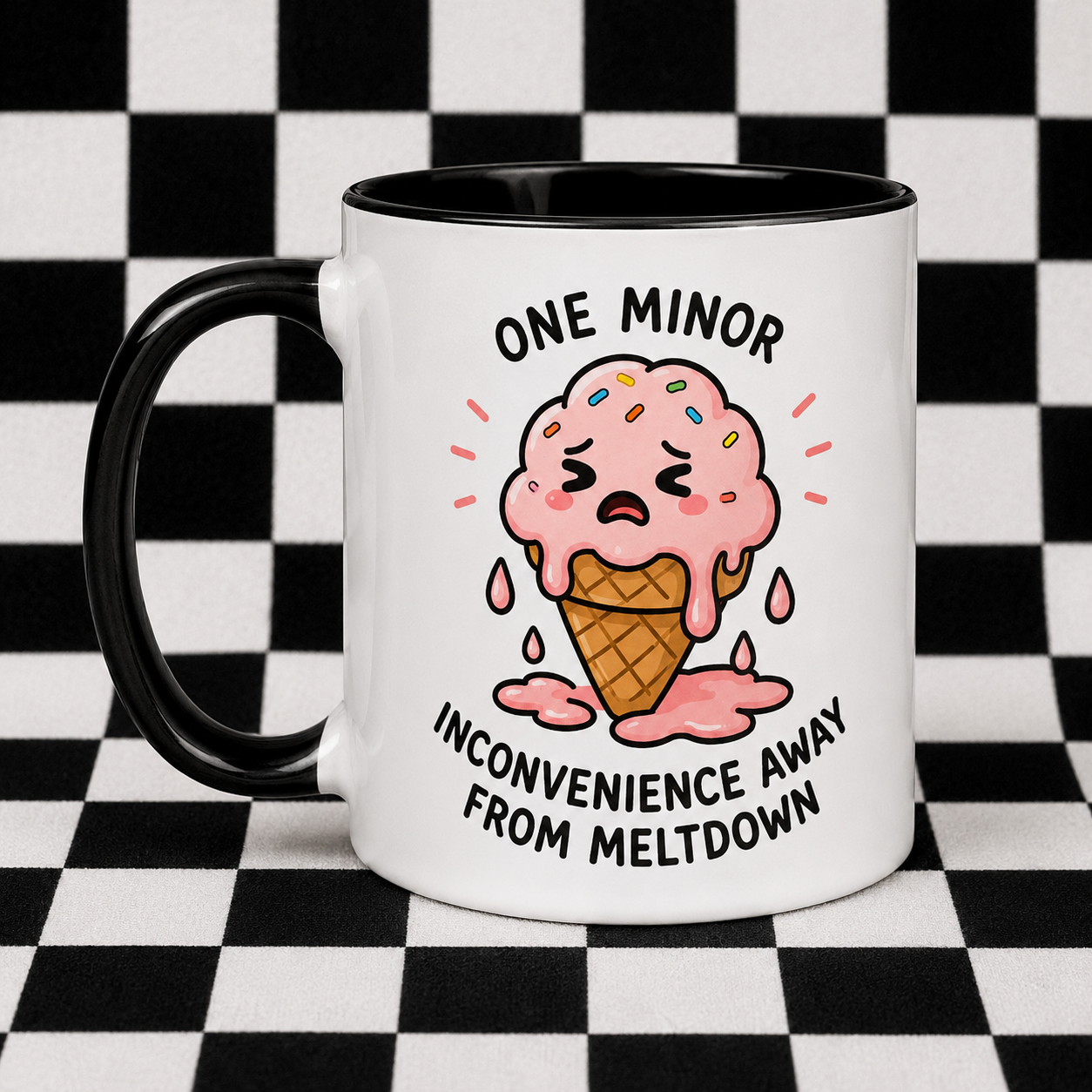 One Minor Inconvenience Away From Meltdown Mug