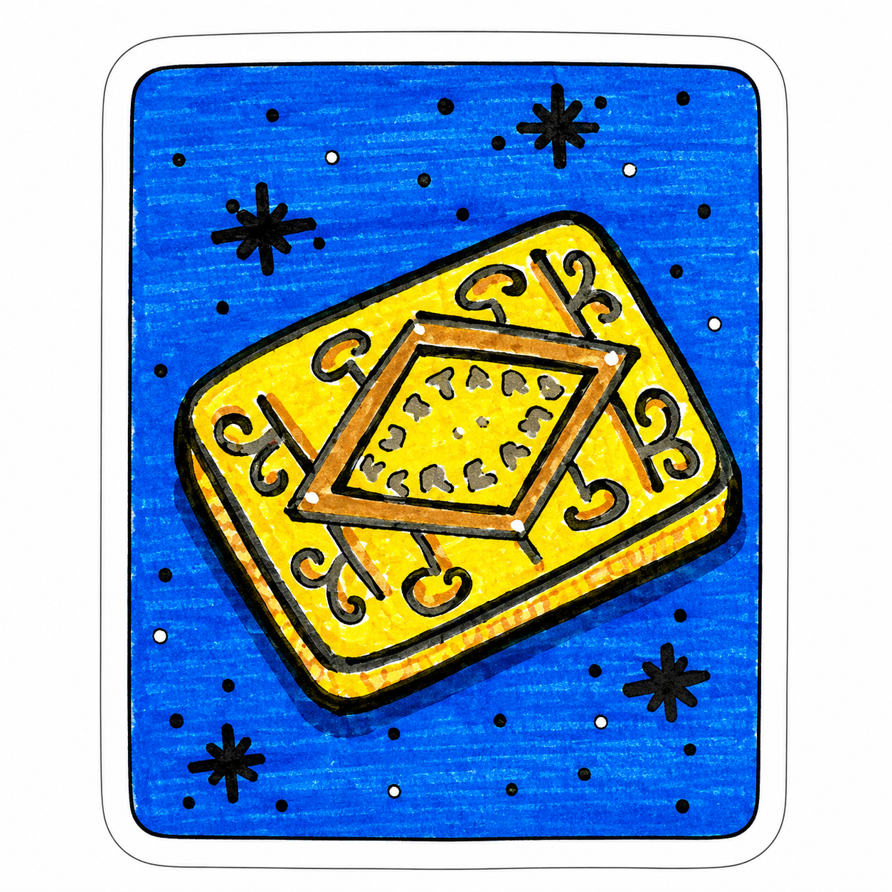 Custard Cream Sticker