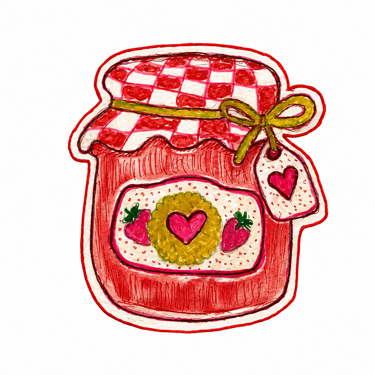 Jam Jar Sticker