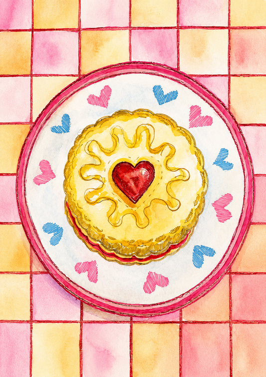 Jammie Dodger A5 Art Print