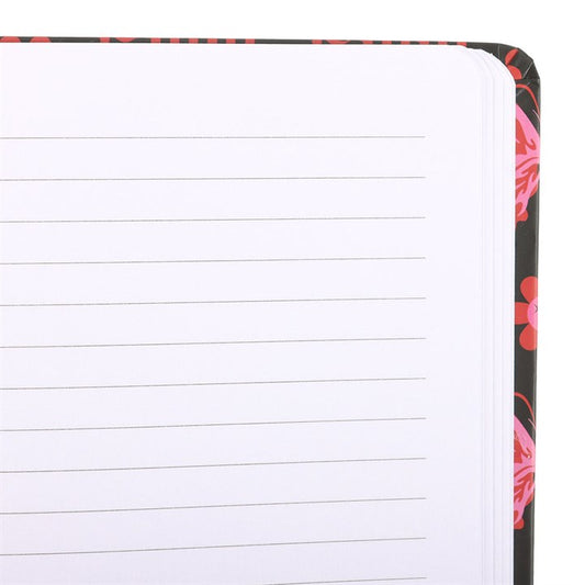 Pink Flaming Butterfly A5 Notebook